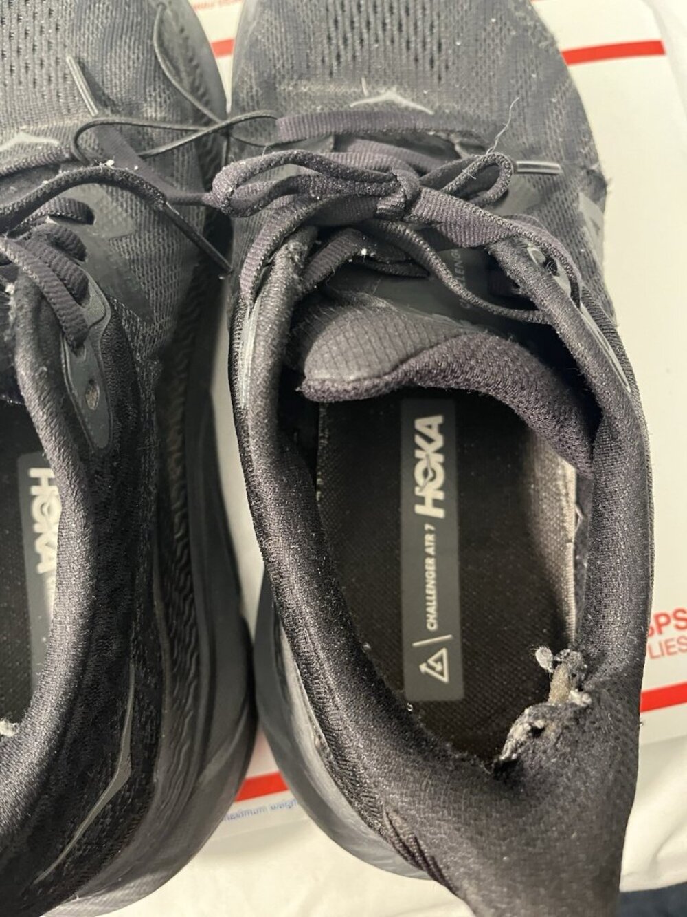 Hoka One One Challenger ATR 7 Trail Hiking Shoe BBLC Women 7.5 B Black *check - Picture 16 of 16